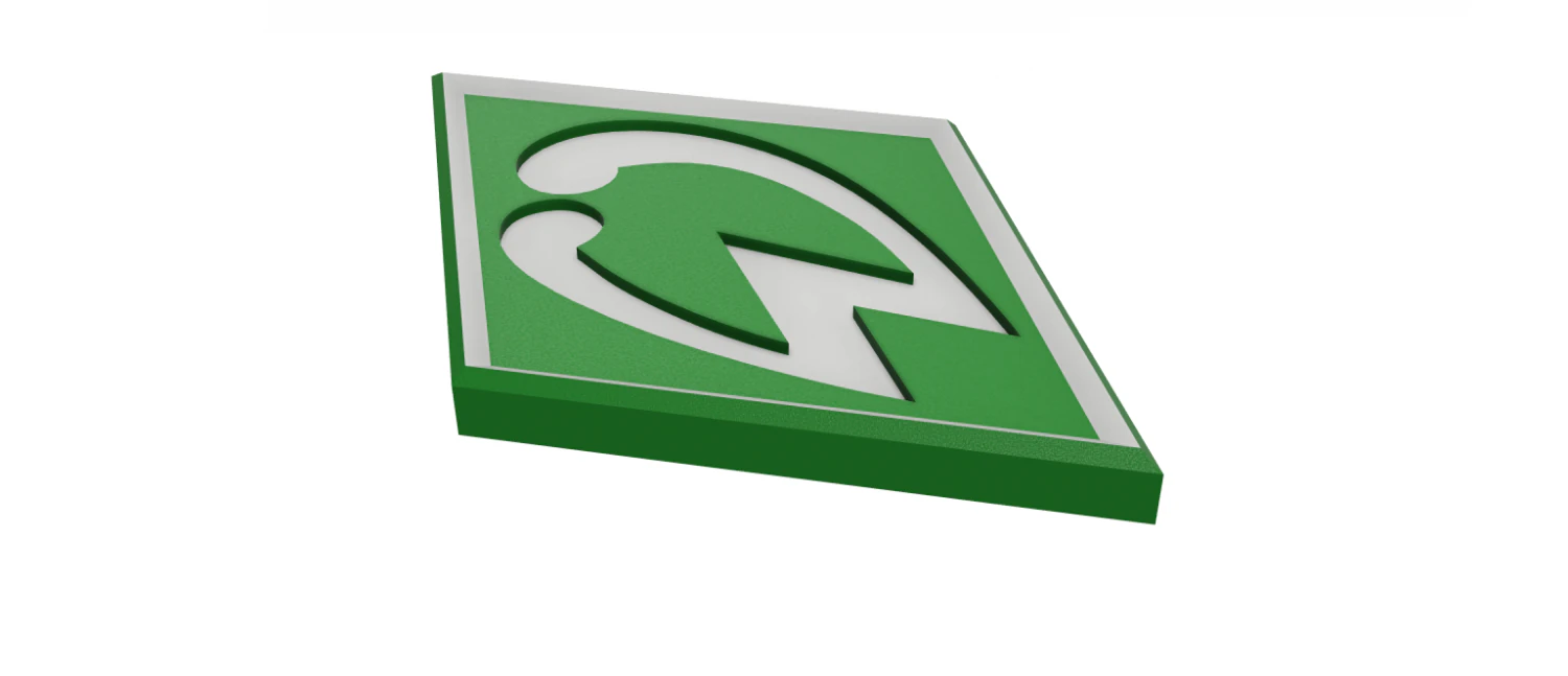 Werder Bremen Wall Emblem 3D Print Model .c4d .max .obj .3ds .fbx .stl .blend 