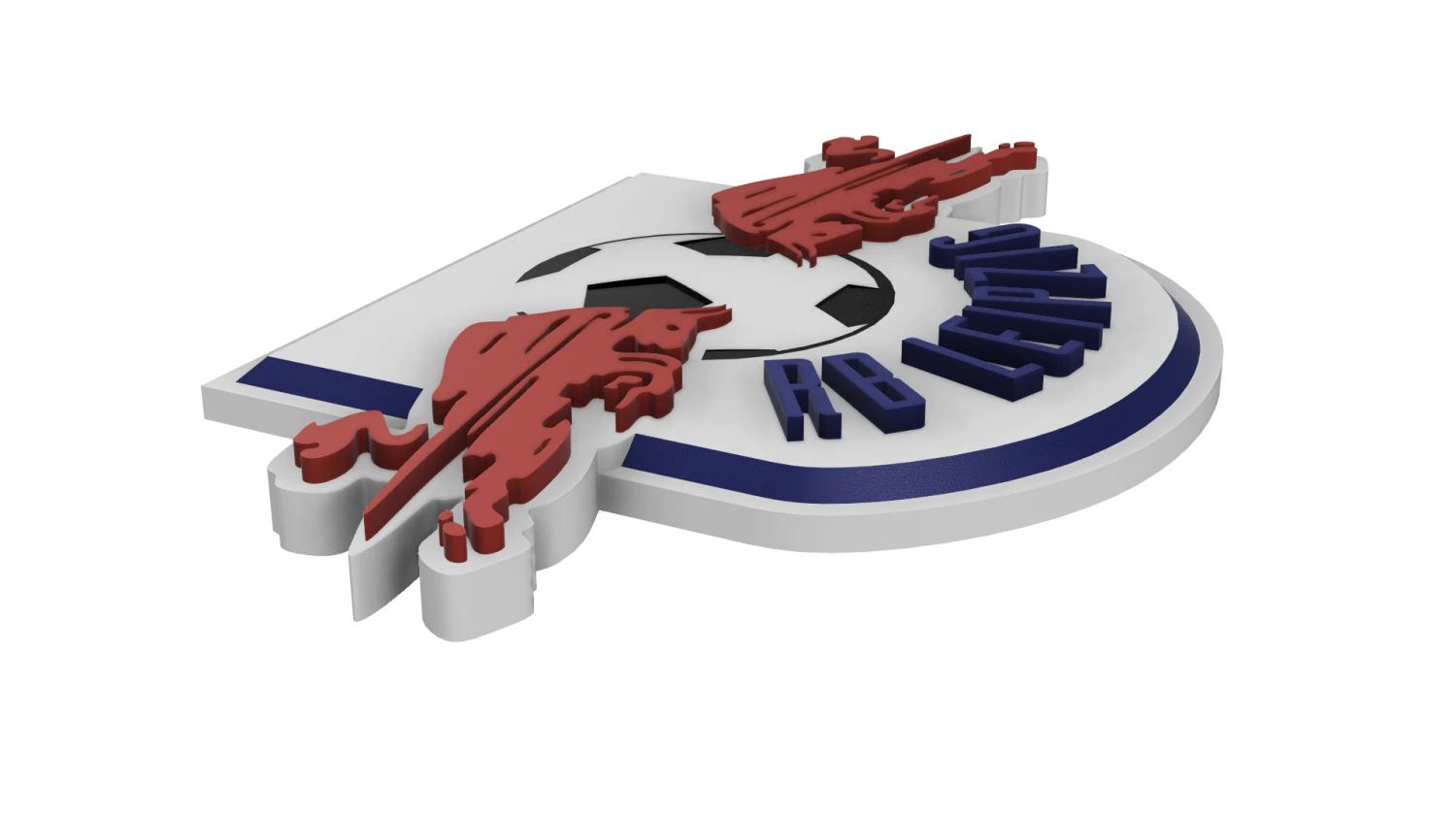 RB Leipzig Wall Emblem 3D Print Model .c4d .max .obj .3ds .fbx .stl .blend