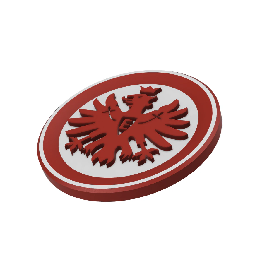 Eintracht Frankfurt Wall Emblem 3D Print Model .c4d .max .obj .3ds .fbx .stl .blend 