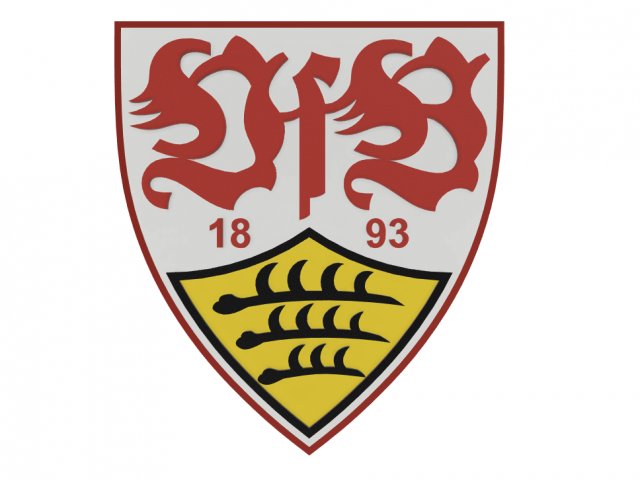 and Signs in Model VFB Wall Emblem 3DExport Stuttgart Logos Print 3D