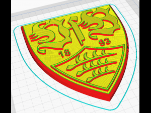 VFB Stuttgart Wall Emblem 3D 프린트 모델
