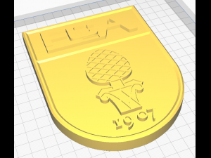 FC Augsburg Wall Emblem Model Cetak 3D
