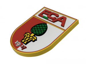 Stemma da muro dell'FC Augsburg Modello di stampa 3D