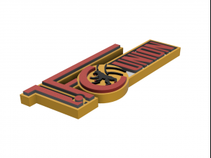 1 FC Union Berlin Wall Emblem 3D Print Model