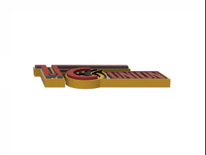 1 FC Union Berlin Wall Emblem 3D Print Model