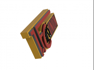 1 FC Union Berlin Wall Emblem 3D-printmodel