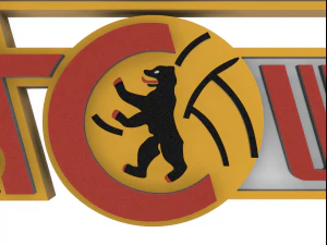 1 FC Union Berlin Wall Emblem 3D Print Model