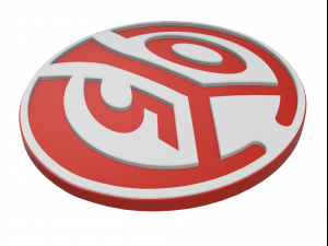 Mainz 05 Wall Emblem 3D Принт Модель