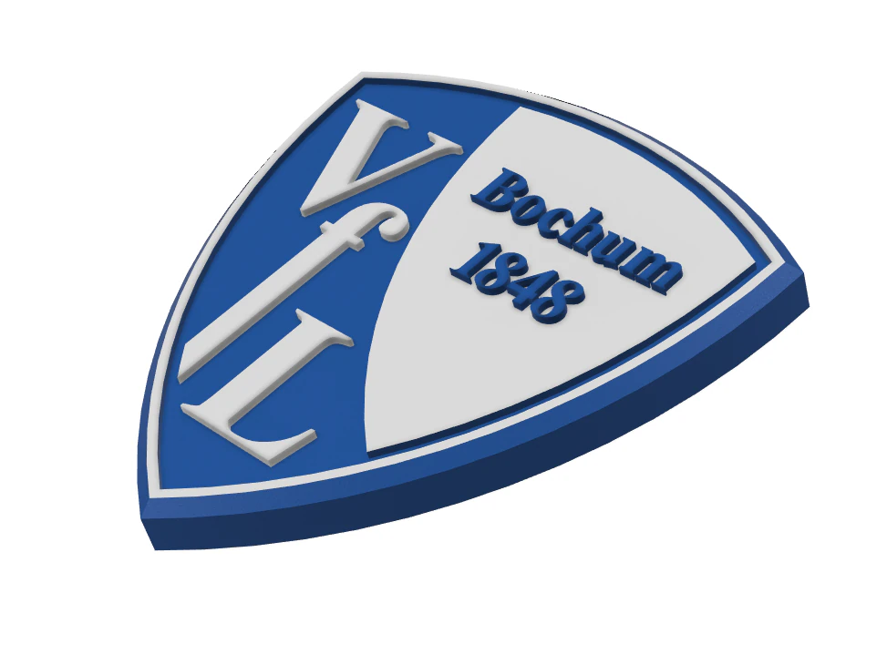 VFL Bochum Wall Emblem 3D Print Model .c4d .max .obj .3ds .fbx .stl .blend 