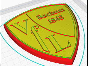 VFL Bochum Wall Emblem 3D Print Model