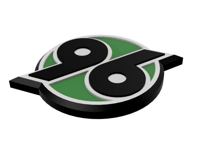 Hannover 96 Wall Emblem 3D 프린트 모델 .c4d .max .obj .3ds .fbx .stl .blend 