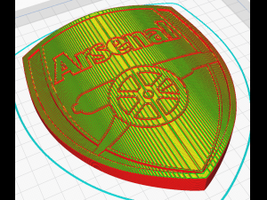 Arsenal FC Wall Emblem 3D-Druckmodell