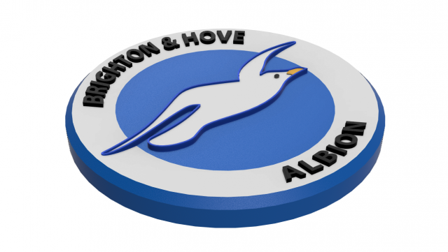 Brighton Hove Albion Wall Emblem 3D Print Model .c4d .max .obj .3ds .fbx .stl .blend 