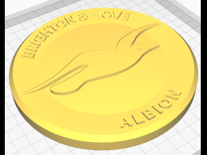 Brighton Hove Albion Wall Emblem 3D Print Model