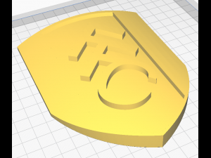 Fulham FC Wall Emblem Model Cetak 3D