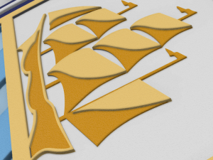Fulham FC Wall Emblem Model Cetak 3D