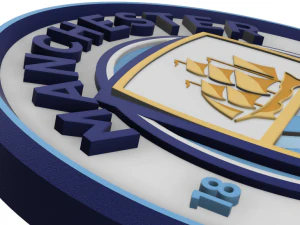 Manchester City FC Wall Emblem 3D Print Model