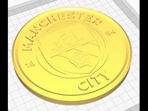 Manchester City FC Wall Emblem 3D Print Model