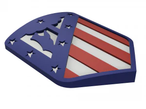 Emblema da parede do Atlético de Madrid Modelo de Impressão 3D