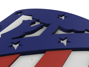 Atletico Madrid Wall Emblem Modello di stampa 3D