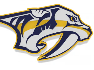 Nashville Predators Wall Emblem 3D Print Model