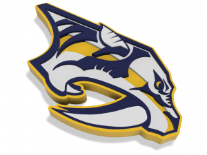 Nashville Predators Wall Emblem 3Dプリントモデル