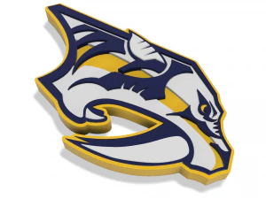 Nashville Predators Wall Emblem 3D Print Model