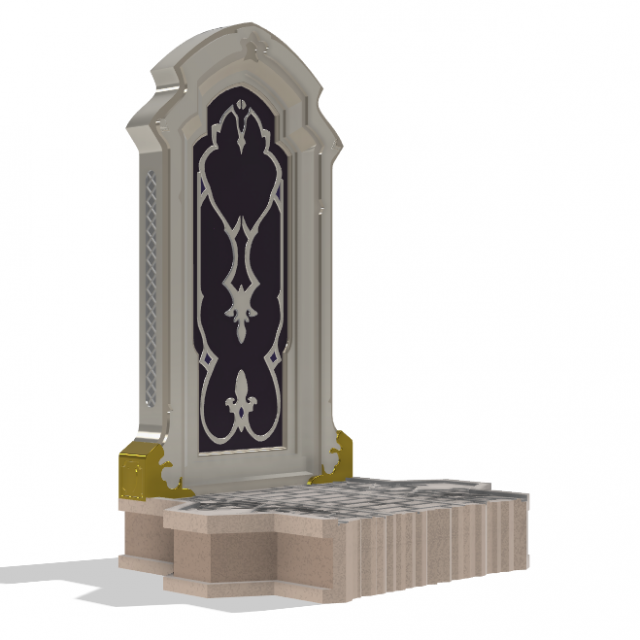 Genshin Impact Door to Celestia Print Model 3D Принт Модель .c4d .max .obj .3ds .fbx .stl .blend 