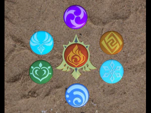 原神 モンドシュタット ビジョン コレクション 3D プリントモデル 3Dプリントモデル