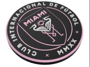 Inter Miami CF Wall Emblem 3D Print Model