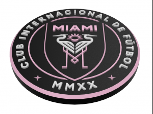 Inter Miami CF Wall Emblem Model do druku 3D