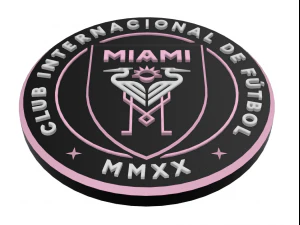 Inter Miami CF Wall Emblem 3D Print Model