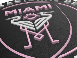 Inter Miami CF Wall Emblem 3D Print Model