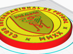 Inter Miami CF Wall Emblem 3D Print Model