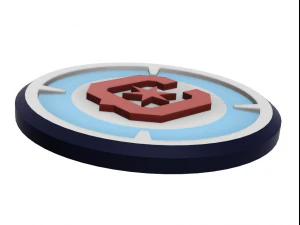 Chicago Fire FC Wall Emblem 3D Print Model