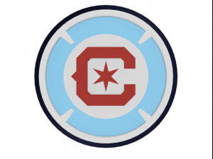 Chicago Fire FC Wall Emblem 3Dプリントモデル