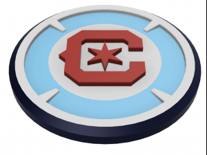 Chicago Fire FC Wall Emblem 3Dプリントモデル