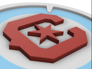 Chicago Fire FC Wall Emblem 3Dプリントモデル