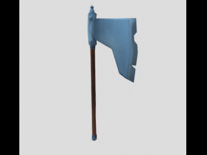 axe low poly 3D मॉडल