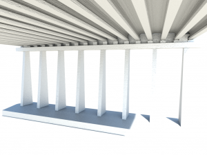 bridge concrete structures 3D Model