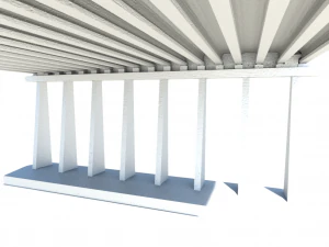 bridge concrete structures 3D Model