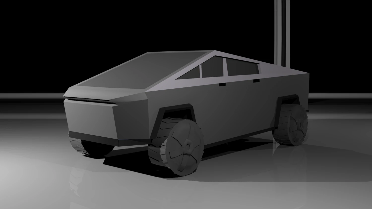 tesla cybertruck 3D Model .c4d .max .obj .3ds .fbx .stl .blend 