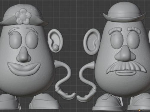 Mr and Mrs Potato Head Toy Story Modello di stampa 3D