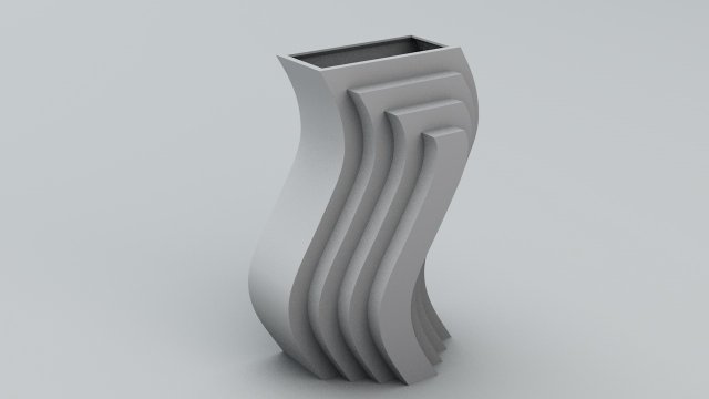 structural vase Model do druku 3D .c4d .max .obj .3ds .fbx .stl .blend 