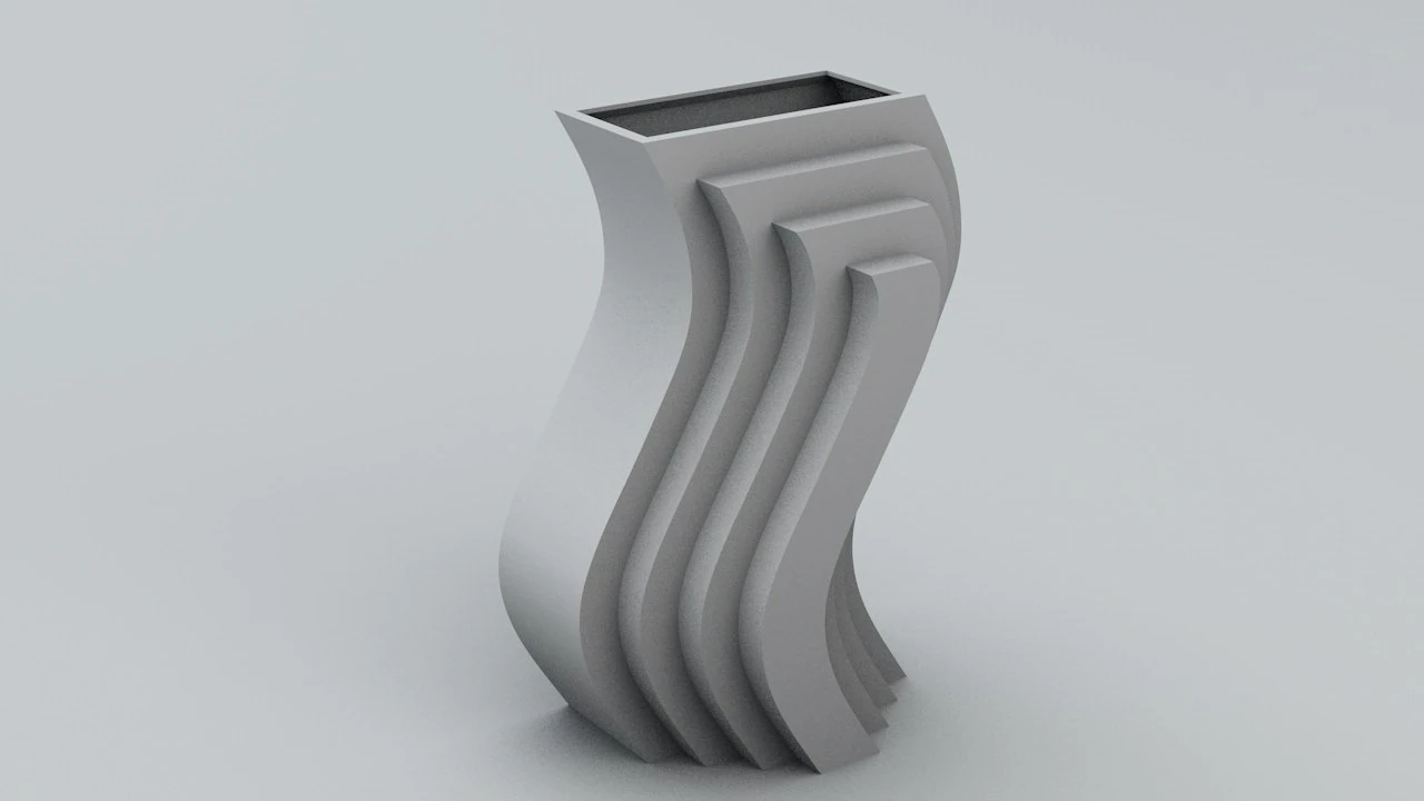 structural vase 3D Print Model .c4d .max .obj .3ds .fbx .stl .blend 