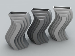 structural vase Model do druku 3D