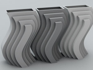 structural vase Model do druku 3D