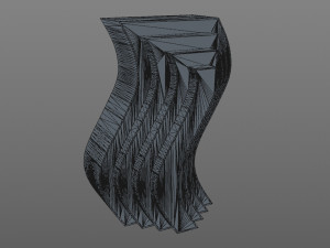 structural vase Model do druku 3D