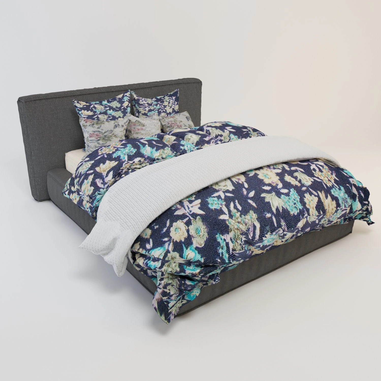 bed 3D Model .c4d .max .obj .3ds .fbx .stl .blend