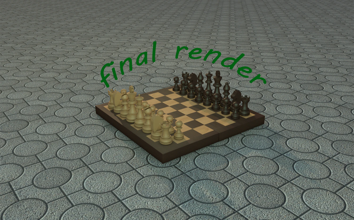 chess with nice animation 3D Model .c4d .max .obj .3ds .fbx .stl .blend 
